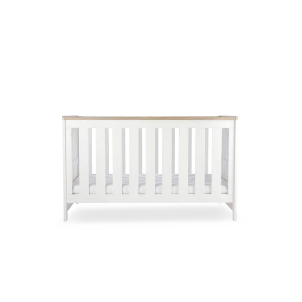 Cuddle Co Burford White & Oak Cot Bed