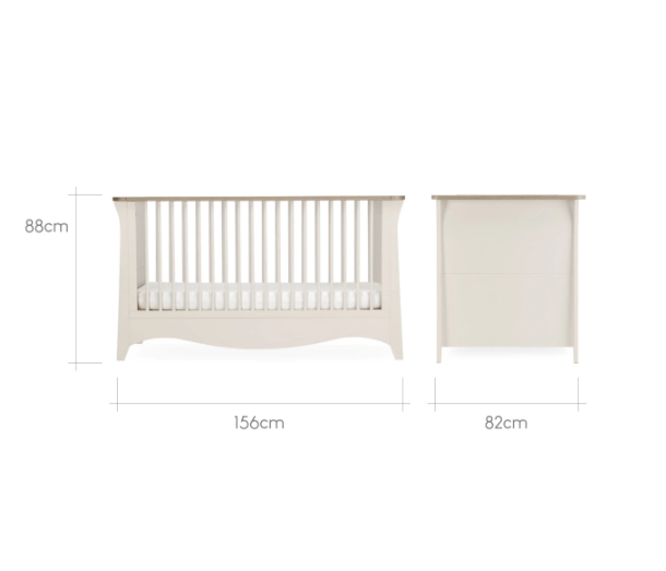 Cuddle Co Clara 3 Piece Nursery Furniture Set - Cashmere and Ash  Cuddle Co   