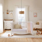 Cuddle Co Clara 2 Piece Nursery Furniture Set - White