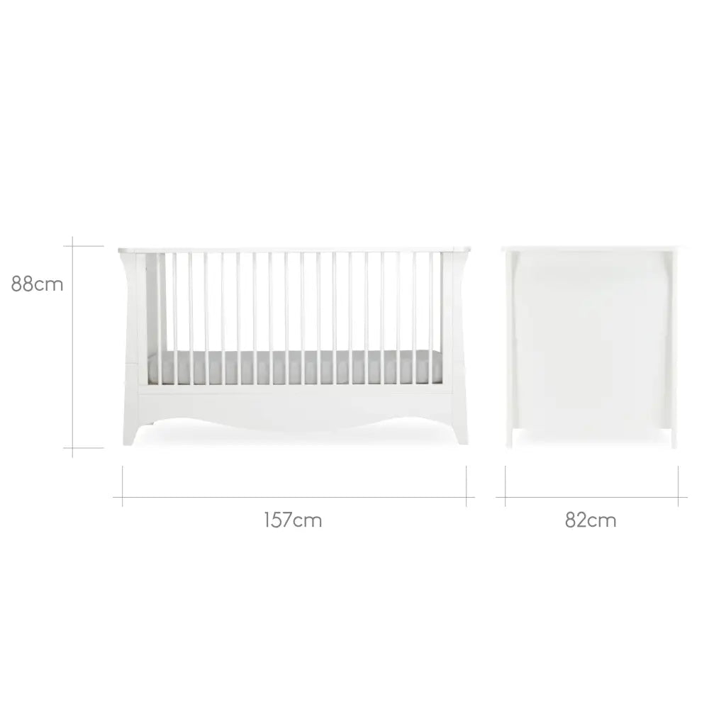 Cuddle Co Clara 2 Piece Nursery Furniture Set - White