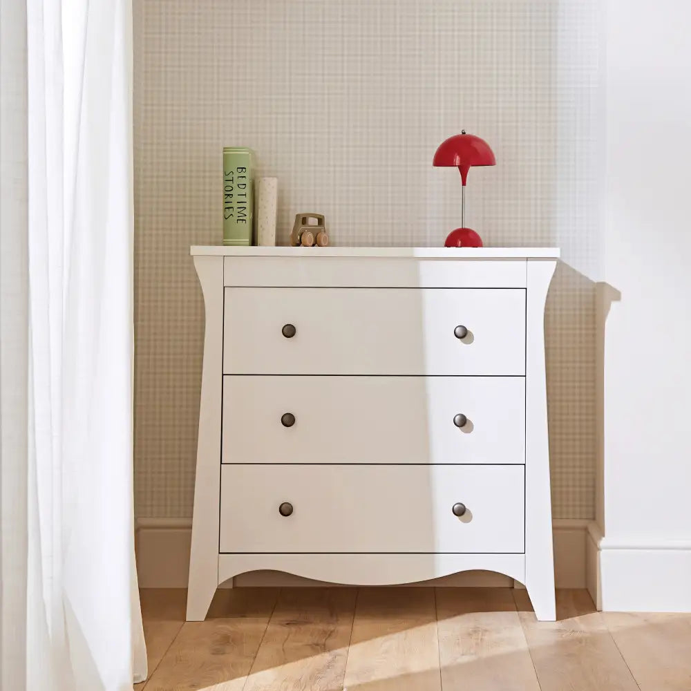 Cuddle Co Clara 2 Piece Nursery Furniture Set - White