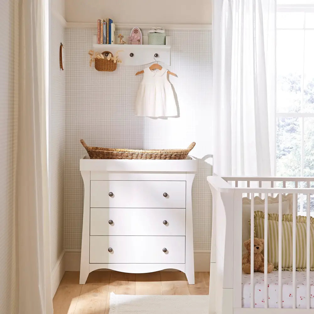 Cuddle Co Clara 2 Piece Nursery Furniture Set - White