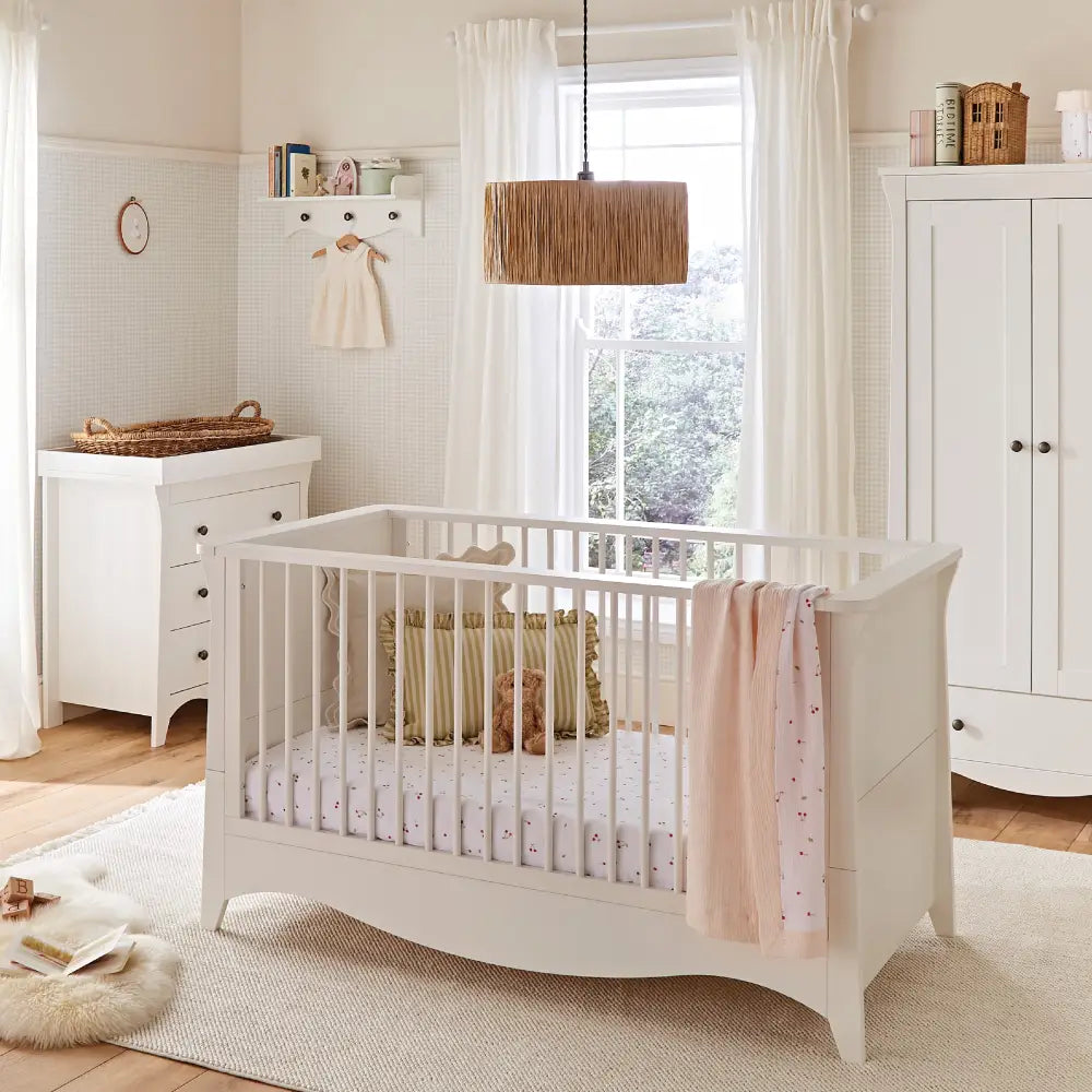 Cuddle Co Clara 2 Piece Nursery Furniture Set - White
