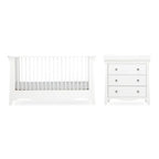 Cuddle Co Clara 2 Piece Nursery Furniture Set - White