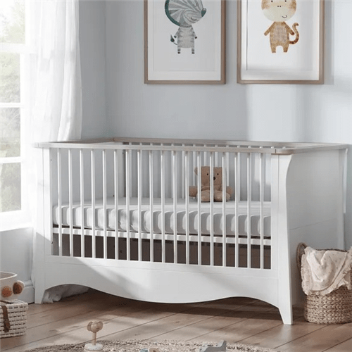 Cuddle Co Clara 2 Piece Nursery Furniture Set - White and Ash Cuddle Co