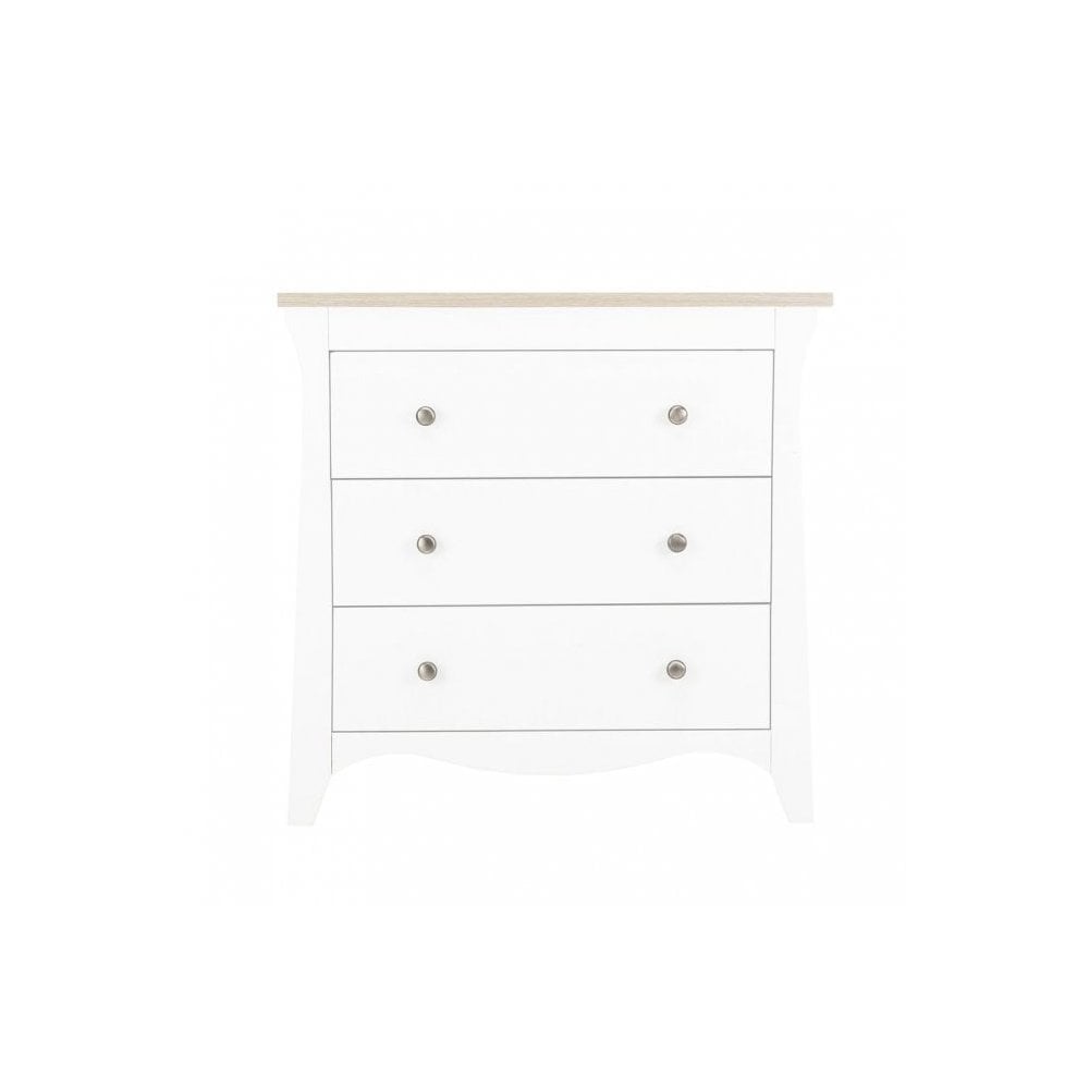 Cuddle Co Clara 2 Piece Nursery Furniture Set - White and Ash Cuddle Co