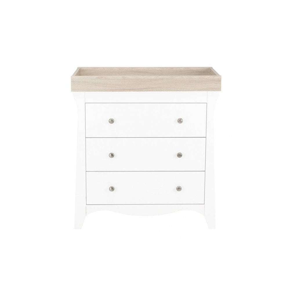 Cuddle Co Clara 2 Piece Nursery Furniture Set - White and Ash  Cuddle Co   