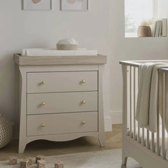 Cuddle Co Clara 3 Drawer Dresser Changer - Cashmere & Ash General Cuddle Co