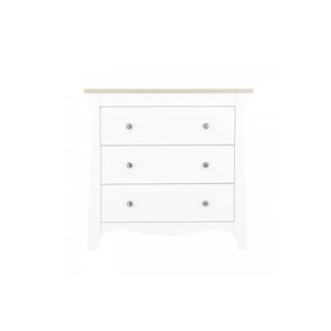 Cuddle Co Clara 3 Drawer Dresser Changer - White & Ash General Cuddle Co