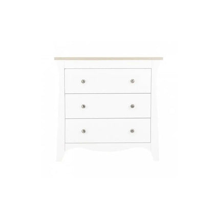 Cuddle Co Clara 3 Drawer Dresser Changer - White & Ash General Cuddle Co