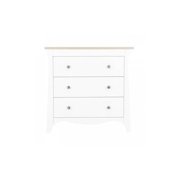 Cuddle Co Clara 3 Drawer Dresser Changer - White & Ash General Cuddle Co