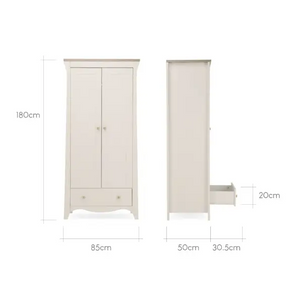 Cuddle Co Clara 3 Piece Nursery Furniture Set - Cashmere and Ash  Cuddle Co   