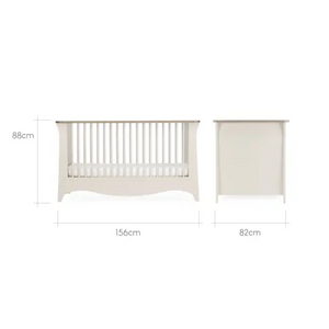 Cuddle Co Clara 3 Piece Nursery Furniture Set - Cashmere and Ash Cuddle Co
