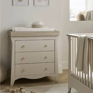 Cuddle Co Clara 3 Piece Nursery Furniture Set - Cashmere and Ash Cuddle Co