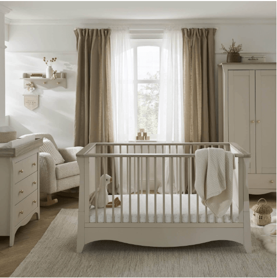 Cuddle Co Clara 3 Piece Nursery Furniture Set - Cashmere and Ash  Cuddle Co   