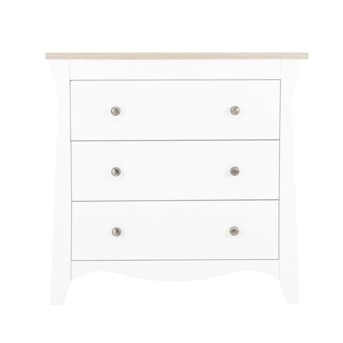 Cuddle Co Clara 3 piece Nursery Furniture Set in White Ash General Cuddle Co