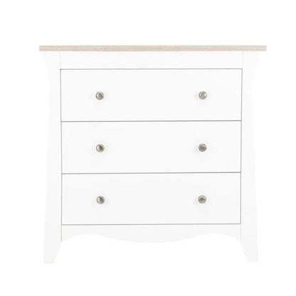 Cuddle Co Clara 3 piece Nursery Furniture Set in White Ash General Cuddle Co