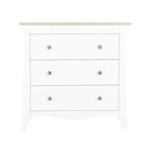 Cuddle Co Clara 3 piece Nursery Furniture Set in White Ash General Cuddle Co