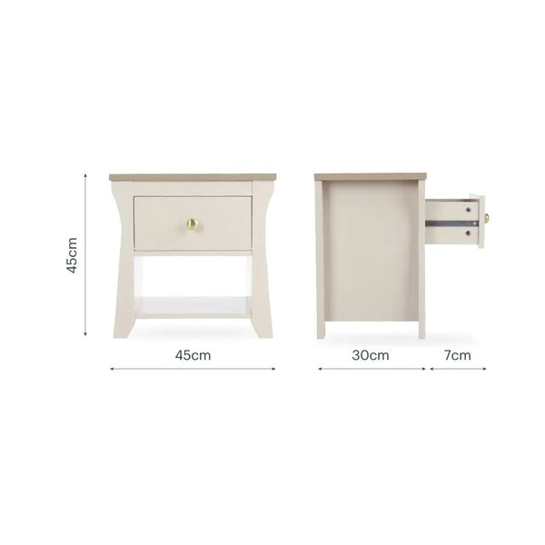 Cuddle Co Clara Cashmere Bedside Table