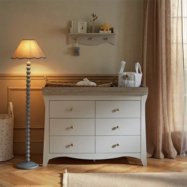 Cuddle Co Clara Cashmere Luxe 3 Piece Nursery Furniture Set