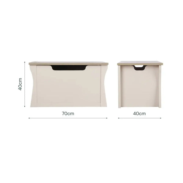 Cuddle Co Clara Cashmere Nursery Storage Toy Box