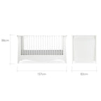 Cuddle Co Clara Cot Bed - White