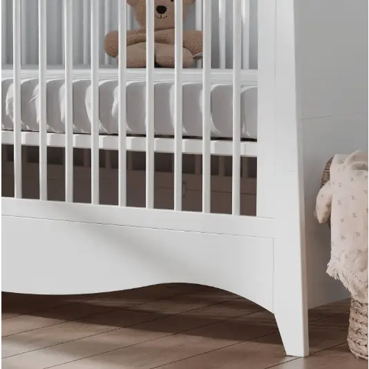 Cuddle Co Clara Cot Bed - White & Ash  Cuddle Co   