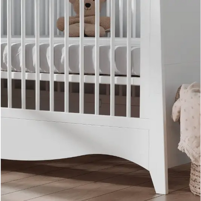 Cuddle Co Clara Cot Bed - White & Ash  Cuddle Co   