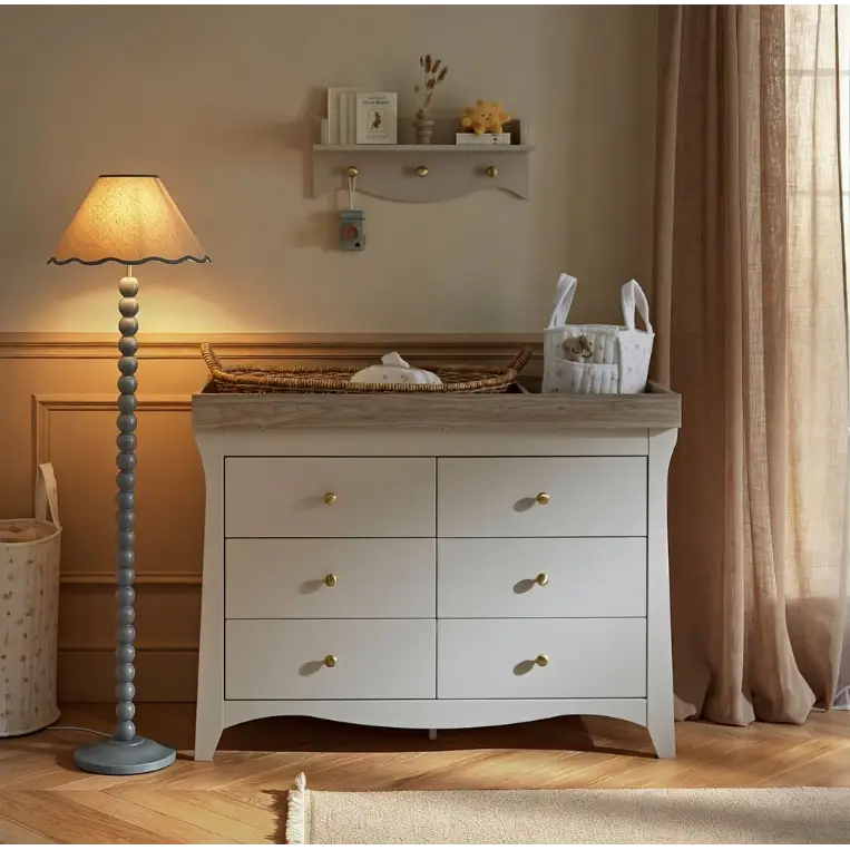 Cuddle Co Clara Luxe 2 Piece Nursery Furniture Set - Cashmere