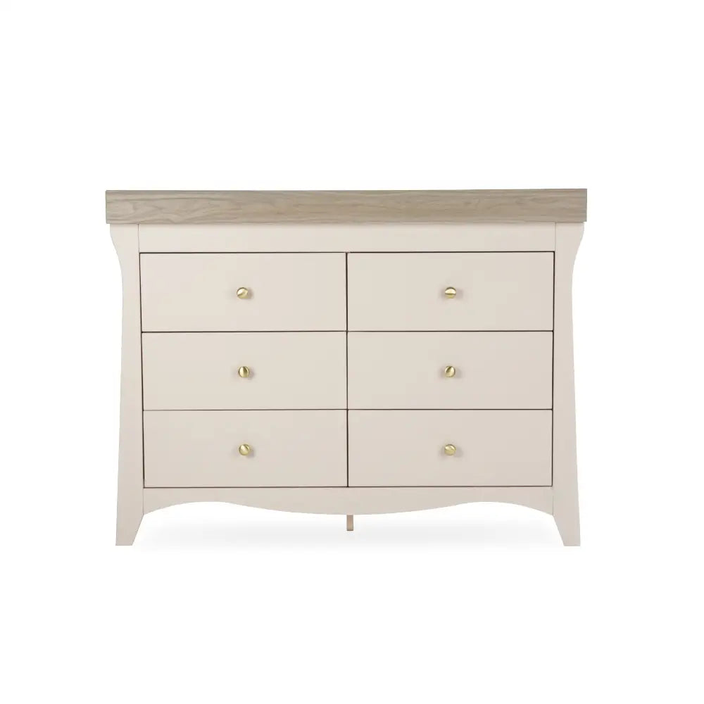 Cuddle Co Clara Luxe Cashmere 6 Drawer Dresser Changer