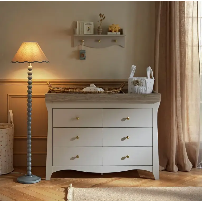 Cuddle Co Clara Luxe Cashmere 6 Drawer Dresser Changer