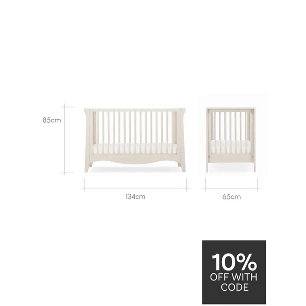 Cuddle Co Clara Mini 2 Piece Nursery Furniture Set - Cashmere General Cuddle Co