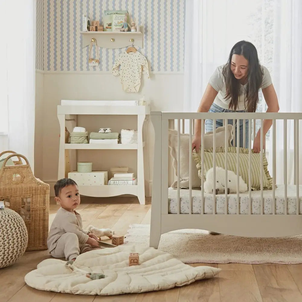 Cuddle Co Clara Mini Cot Bed - Cashmere General Cuddle Co