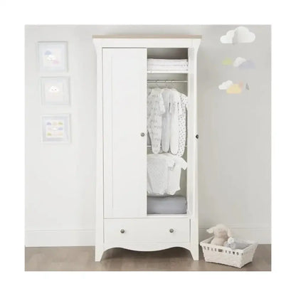 Cuddle Co Clara Wardrobe - White & Ash General Cuddle Co