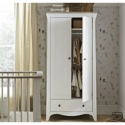 Cuddle Co Clara Wardrobe - White & Ash General Cuddle Co