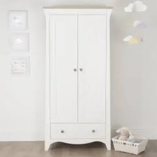 Cuddle Co Clara Wardrobe - White & Ash General Cuddle Co