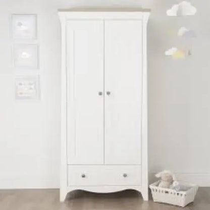 Cuddle Co Clara Wardrobe - White & Ash General Cuddle Co