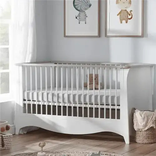 Cuddle Co Clara Cot Bed - White & Ash Cuddle Co