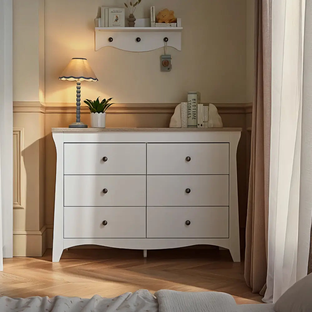 Cuddle Co Clara White & Ash Luxe Dresser Changer