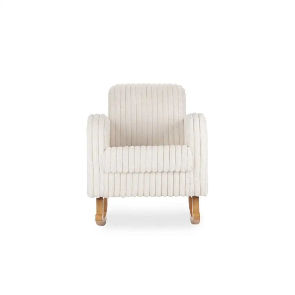 Cuddle Co Etta Faux Fur Nursing Chair - Cream Cuddle Co
