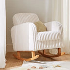 Cuddle Co Etta Faux Fur Nursing Chair - Cream Cuddle Co