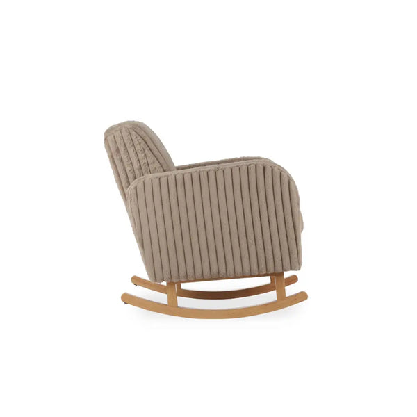 Cuddle Co Etta Faux Fur Nursing Chair - Mink Cuddle Co