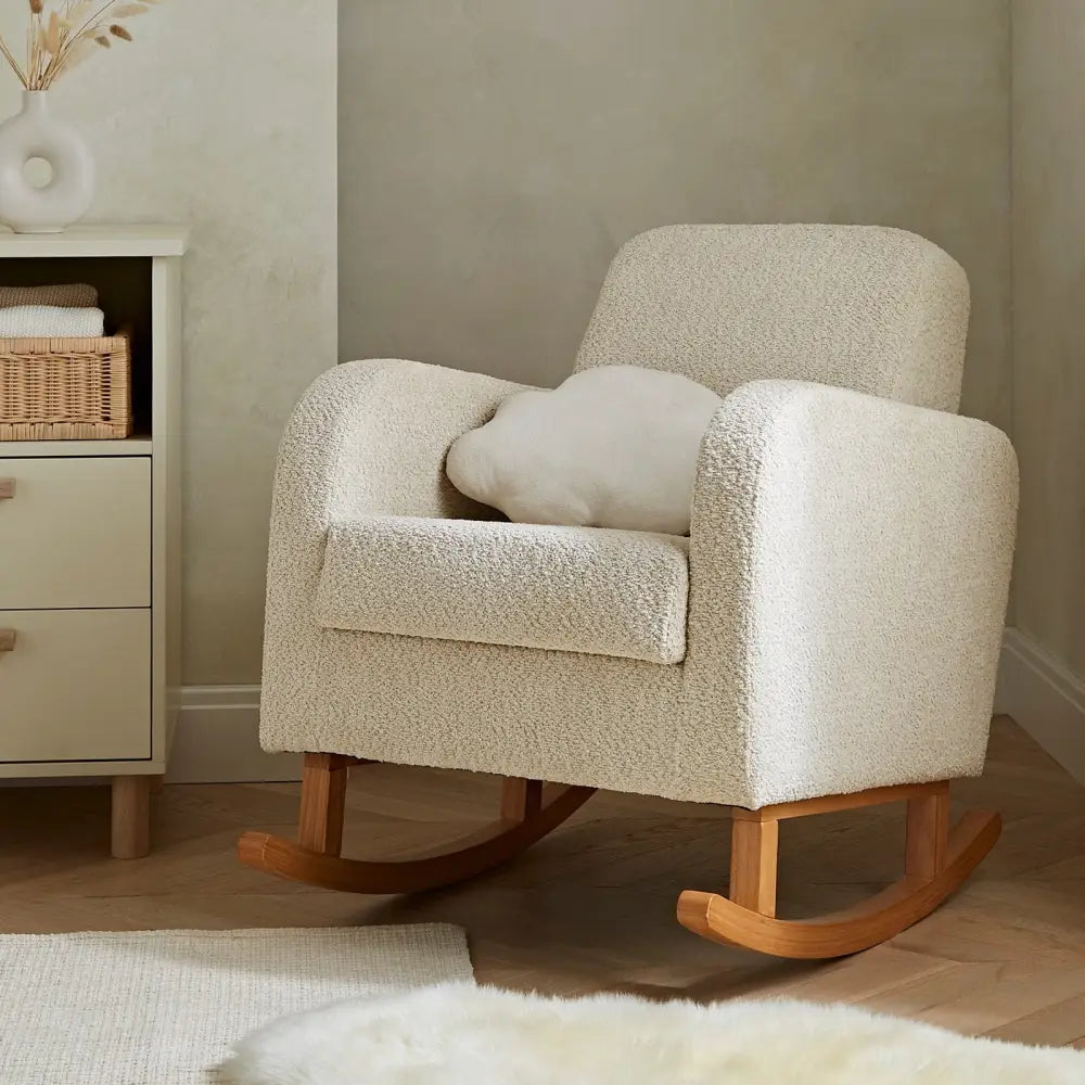 Cuddle Co Etta Nursing Chair - Boucle Mushroom General Cuddle Co