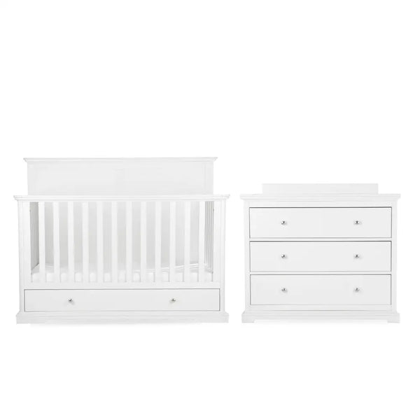 Cuddle Co Grande Beaumont 2 Piece Nursery Furniture Set - White