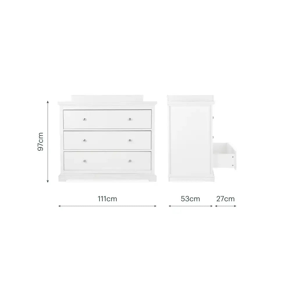 Cuddle Co Beaumont White Dresser Changer