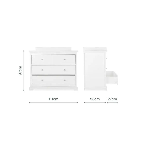 Cuddle Co Beaumont White Dresser Changer