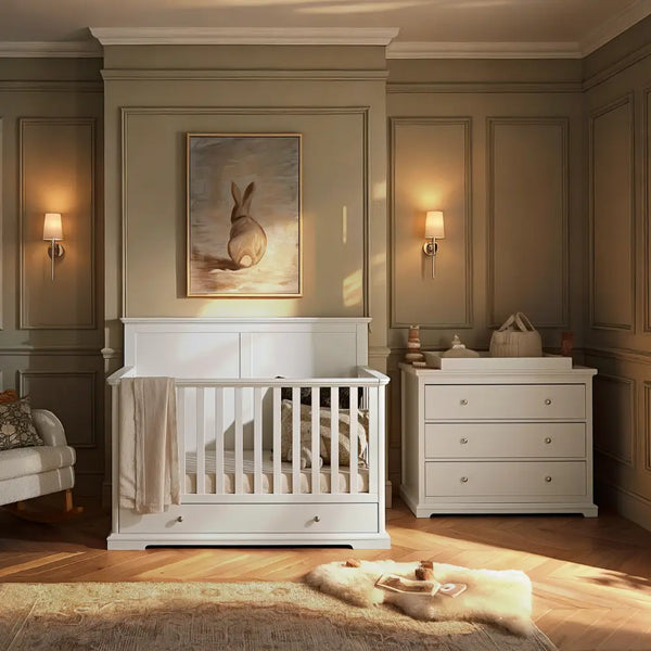 Cuddle Co Grande Beaumont 2 Piece Nursery Furniture Set - White