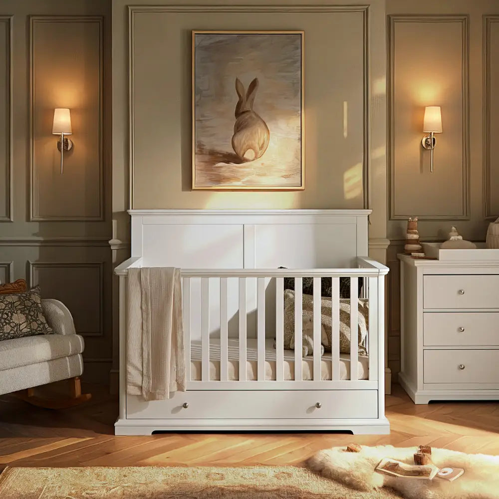 Cuddle Co Grande Beaumont 2 Piece Nursery Furniture Set - White