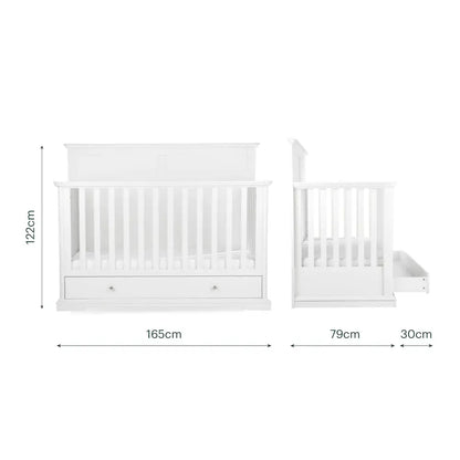 Cuddle Co Grande Beaumont 2 Piece Nursery Furniture Set - White