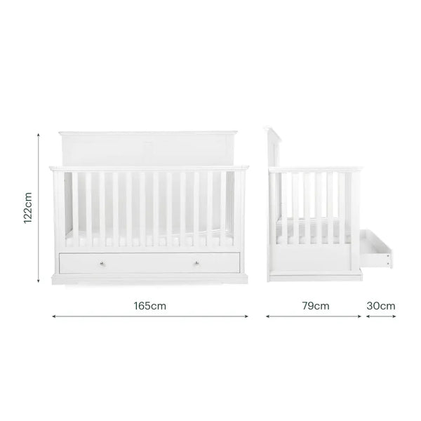 Cuddle Co Grande Beaumont 2 Piece Nursery Furniture Set - White